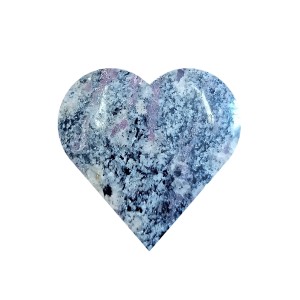 Ruby in Albite Polished Puff Heart 50-60mm